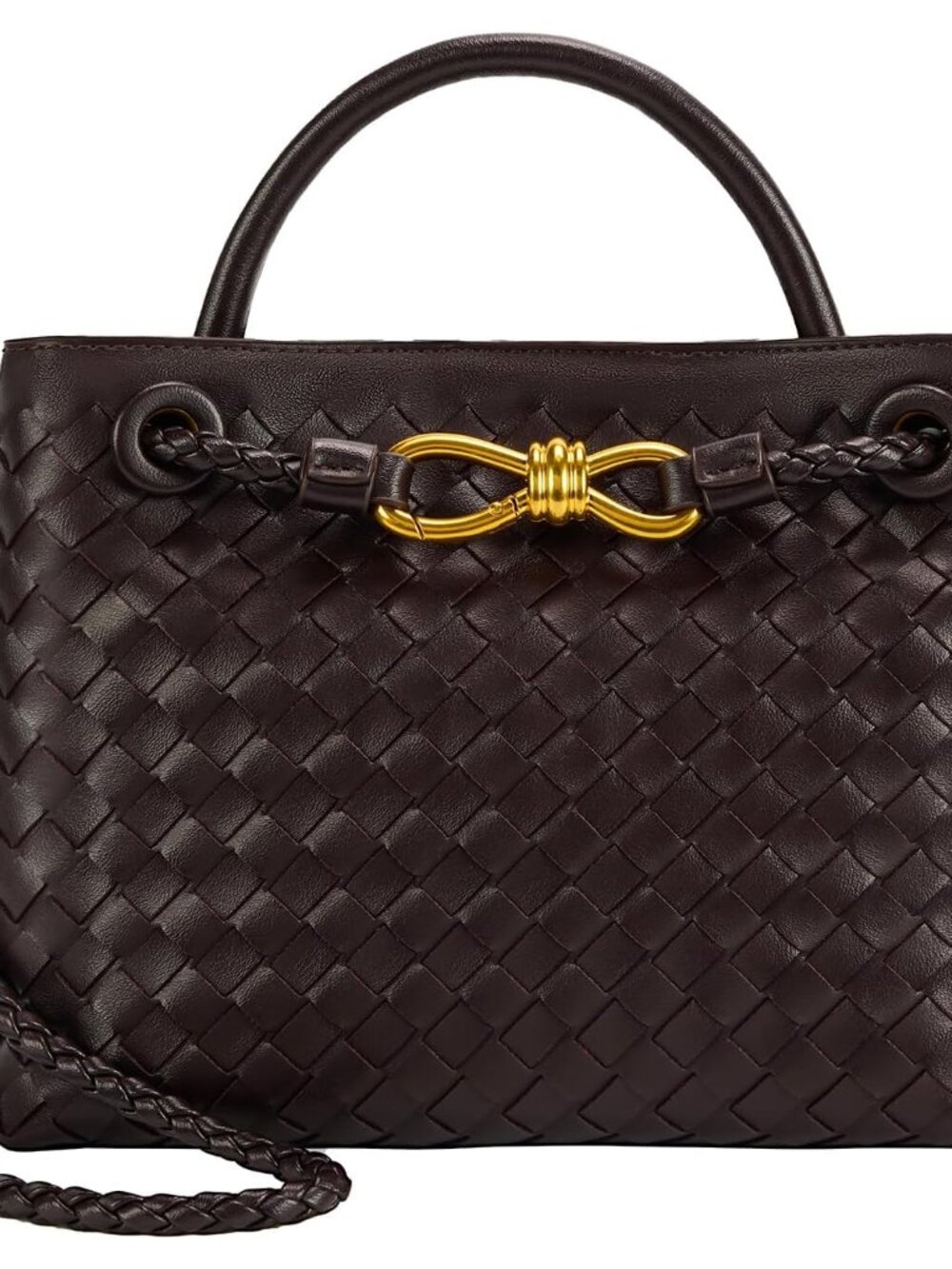 Woven Tote Bag for Women Leather Shoulder Handbag Designer Top Handle Purses